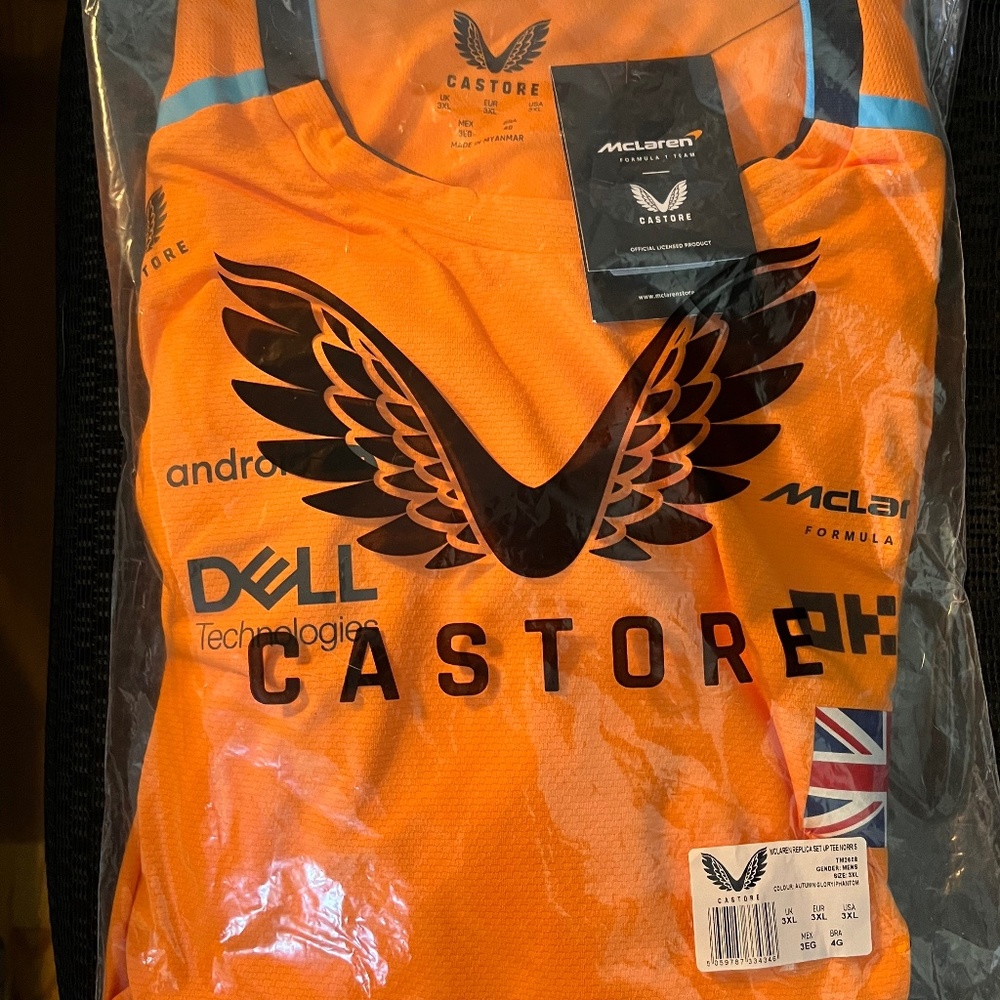 GENUINE MENS McLAREN T-SHIRT LANDO NORRIS size XL